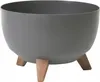Obal na květináč ROMA plastový antracitový d40x25cm Náhled obrázku produktu 1