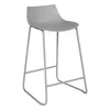 A single gray bar stool is shown against a white background. Podgląd zdjęcia produktu