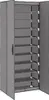 Schuhschrank Grau 60x30x166 cm Stoff Produktbild-Vorschau 4