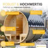 Artsauna Outdoor Fasssauna Spitzbergen 220 für 6 Personen - Produktbild-Vorschau 2