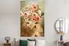 MuchoWow® Poster Frau - Blumen - Rosa 120x180 cm - Produktbild-Vorschau 4