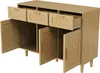 UnboxG Komoda z litego drewna dębowego 107,9 x 40 x 80 cm – Podgląd zdjęcia produktu 10