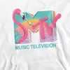 MTV - Mikina s kapucňou pre mužov TV8632 (S) (Biela) Náhľad obrázku produktu 3