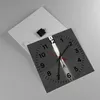 Wanduhr - Quadrat - Glasuhr - Tor Mensch Licht - 40x40cm - Produktbild-Vorschau 2