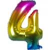 Folienballon 4 rainbow 86 cm Produktbild-Vorschau 1