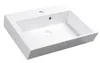Sapho ORINOKO Gussmarmor-Waschtisch 60x15x45cm, weiß Produktbild-Vorschau 1