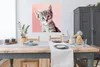 MuchoWow® Poster Kätzchen - Blau - Rosa 100x100 cm - Produktbild-Vorschau 3