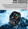 A smartwatch is shown in water, highlighting its waterproof feature. Náhled obrázku produktu