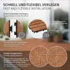 ECD Germany Piastrelle per decking in WPC 30x30 cm Set Anteprima dell’immagine prodotto 5