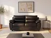 Sofa 2-Sitzer - Kunstleder - Schwarz - MANOA Produktbild-Vorschau 2