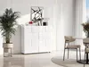 Credenza - MILANO - 2 ante - Laccato lucido bianco - 121 x Anteprima dell’immagine prodotto 11