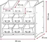 KESPER Dětský Regál S Devíti Látkovými Boxy 65 X 60 X 30 cm Náhled obrázku produktu 4