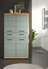 Bad Midischrank "Shawn" in Salbei und Eiche, Badschrank Produktbild-Vorschau 3
