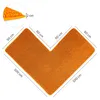 WohnDirect rohová koupelnová předložka PARIS Orange 100 x Náhled obrázku produktu 3