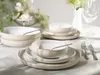 CreaTable, 25395, Yuki Weiss, Tellerset 8-tlg, Steinzeug Produktbild-Vorschau 3
