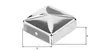 Gustav Alberts Capuchon pour poteau 70x70mm VA forme plate Voir les images du produit 2