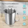 STILVORA Messbecher Edelstahl 304, Dickwandig, mit Skala, Produktbild-Vorschau 3