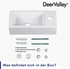 DeerValley DV-1V081L Waschbecken Wandmontierter Waschtisch, Produktbild-Vorschau 4
