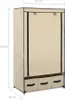vidaXL Armoire Crème 87 x 49 x 159 cm Tissu Voir les images du produit 9
