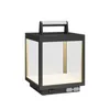 Lucande LED-Akkutischleuchte Cube, Alu, IP54, dimmbar Produktbild-Vorschau 1
