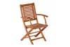 A single wooden folding chair is shown against a white background. Produktbild-Vorschau