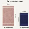 Komfortec 8er Handtuch Set aus 100% Baumwolle, 4 Badetücher Produktbild-Vorschau 3
