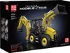 The image shows the retail packaging of a Mould King remote-controlled bulldozer toy. Voir les images du produit
