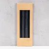 Kerzen 4er Set Stabkerzen Schwarz 25cm Tafelkerzen Rillen Produktbild-Vorschau 6