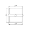 A technical drawing of a hose connector with dimensions. Produktbild-Vorschau