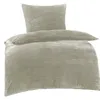 Bettwäsche Winter Plüsch Cashmere Cord Fleece 135x200 Produktbild-Vorschau 1