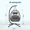 Hängesessel mit Gestell für Outdoor & Indoor,Polster & Produktbild-Vorschau 2