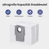 A vacuum cleaner dust bag with icons and text indicating its features. Produktbild-Vorschau