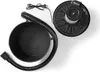 A top-down view of a black wet/dry vacuum cleaner with its hose and power cord. Produktbild-Vorschau