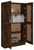 vidaXL Regál Smoked Oak 82,5x30,5x150 cm odvodený výrobok z Náhľad obrázku produktu 5