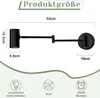 ZMH Wandleuchte Innen Schwarz Wandlampe Vintage Produktbild-Vorschau 2
