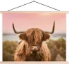 MuchoWow® Textilposter Schottisches Hochlandrind - Kuh - Produktbild-Vorschau 1