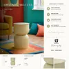 Table d'appoint Oyi Beige 31 x 31 x 46 cm Voir les images du produit 11