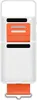 A white phone case with an orange strap. Produktbild-Vorschau