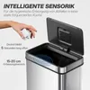 60 L Sensor-Mülleimer, automatischer Deckel, Edelstahl, Produktbild-Vorschau 7