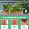 GOPLUS Blumenkasten Holz, Pflanzkasten Blumenbeet mit 2 Produktbild-Vorschau 3