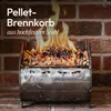 CASABEL Pellet-Brennkorb 20cm, Rohstahl, 3mm Stärke Produktbild-Vorschau 3