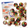 50er Deckelset TO43 Obstfrüchte Sturzgläser Rundrand Produktbild-Vorschau 1