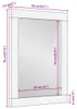 vidaXL Badspiegel 50x70x2,5 cm Massivholz Mango und Glas Produktbild-Vorschau 7