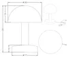 Trio - Tischlampe FYNN II - Grau - 15x15x21 cm Produktbild-Vorschau 15
