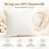 Federkissen 50x50 cm | Kissenfülung 700g 100% Federn | Produktbild-Vorschau 4