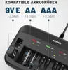 ABSINA Akkuladegerät für AA, AAA & 9V - Batterieladegerät Produktbild-Vorschau 2