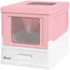 PawHut Katzentoilette Katzenklo mit Deckel Schaufel Produktbild-Vorschau 1