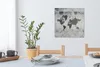 MuchoWow® - Leinwandbilder - Weltkarte - Pflanzen - Grau, Produktbild-Vorschau 6