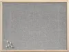 ZELLER PRESENT Pinboard Leinen/Kiefer 40x60cm Produktbild-Vorschau 1