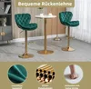 Abrihome Barhocker 2er-Set, Grün, mit Rückenlehne & Produktbild-Vorschau 6
